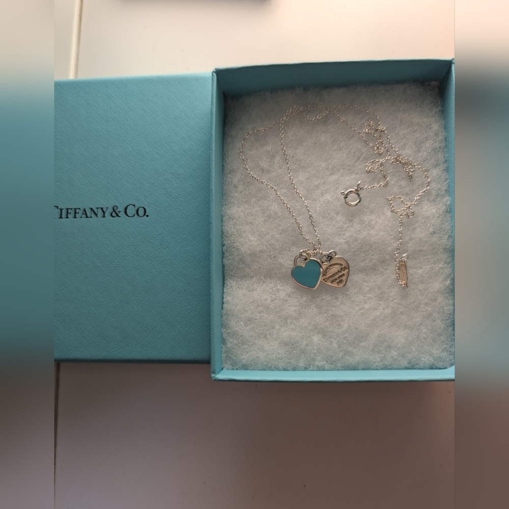 Tiffany & Co. Mini Double Heart Tag Pendant - Picture 2 of 3